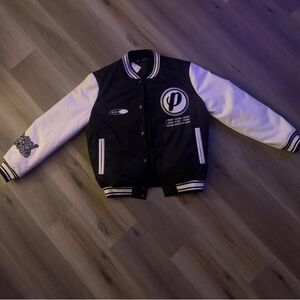 Zara Black and White Varsity Jacket